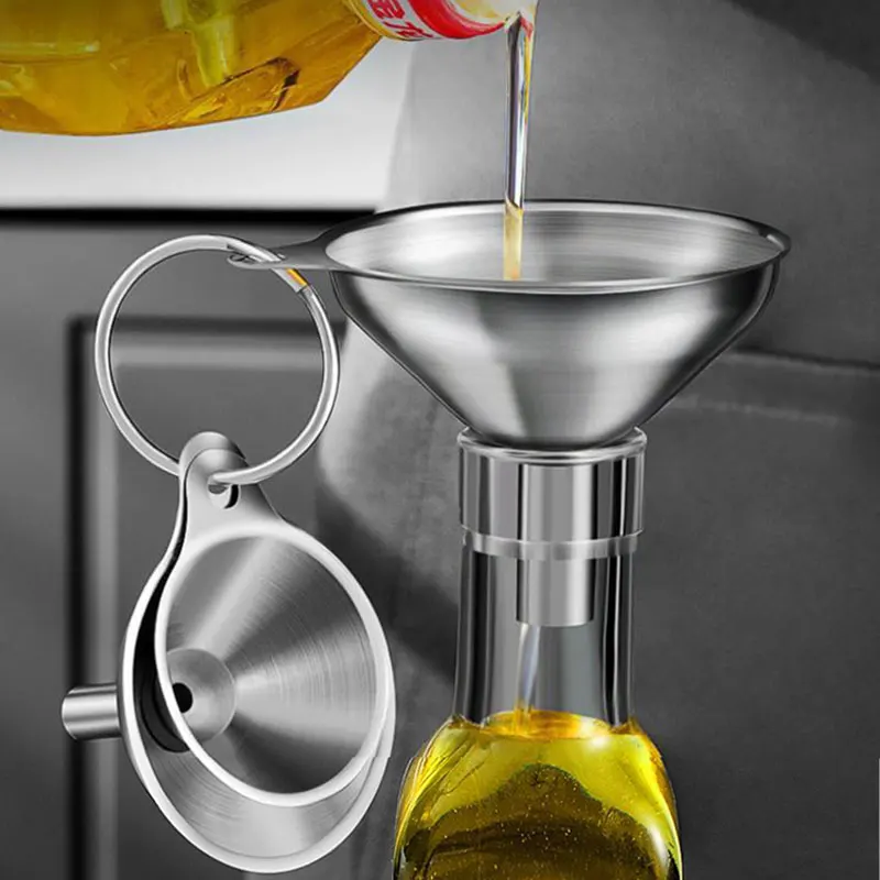 Kitchen Appliances Brand - 3Pcs Stainless Steel Kitchen Funnel Set