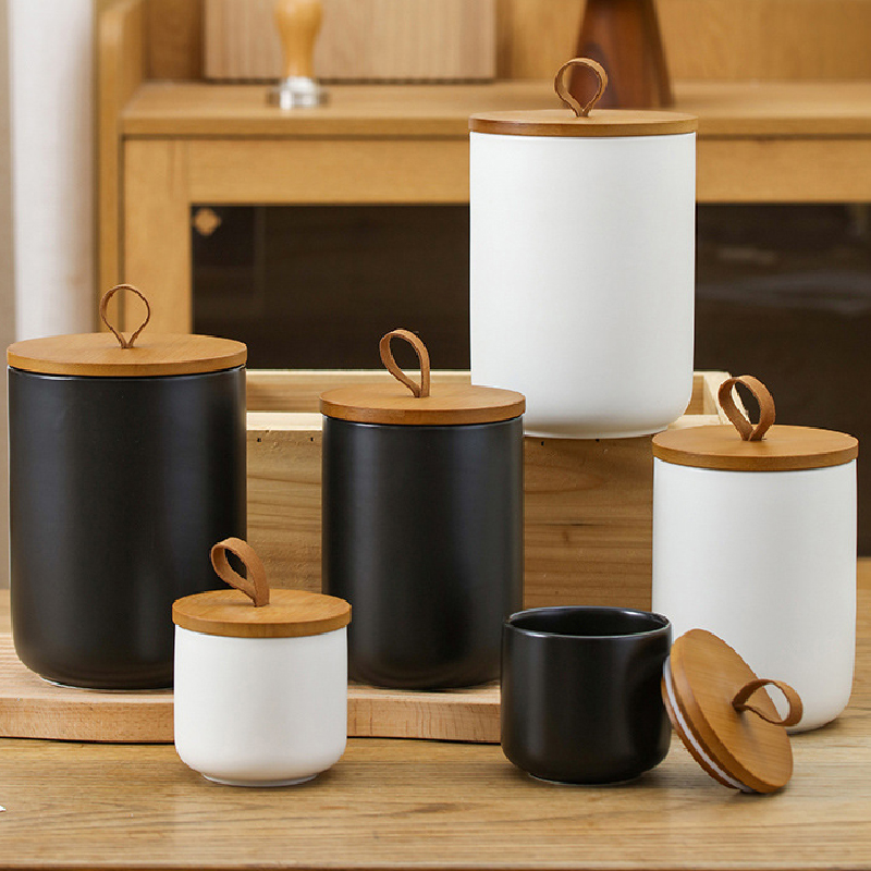 Kitchen Appliances Manufacturers - Nordic Ceramic Storage Jar Matte Sealed
