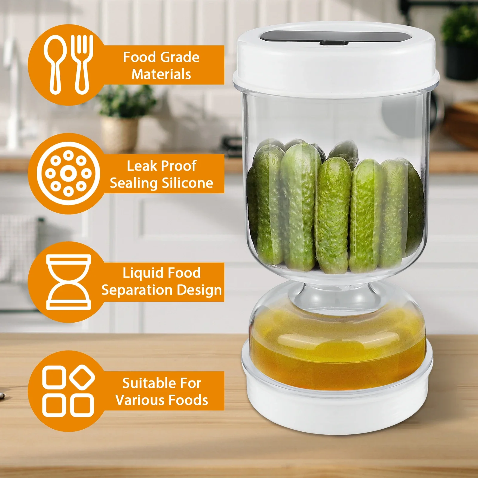 Kitchen Appliances Manufacturers - Pickle Container Wet and Dry Separation