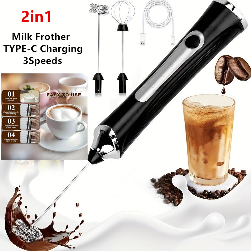 Milk Frother Automatic - Wireless Electric Milk Frother Foamer And