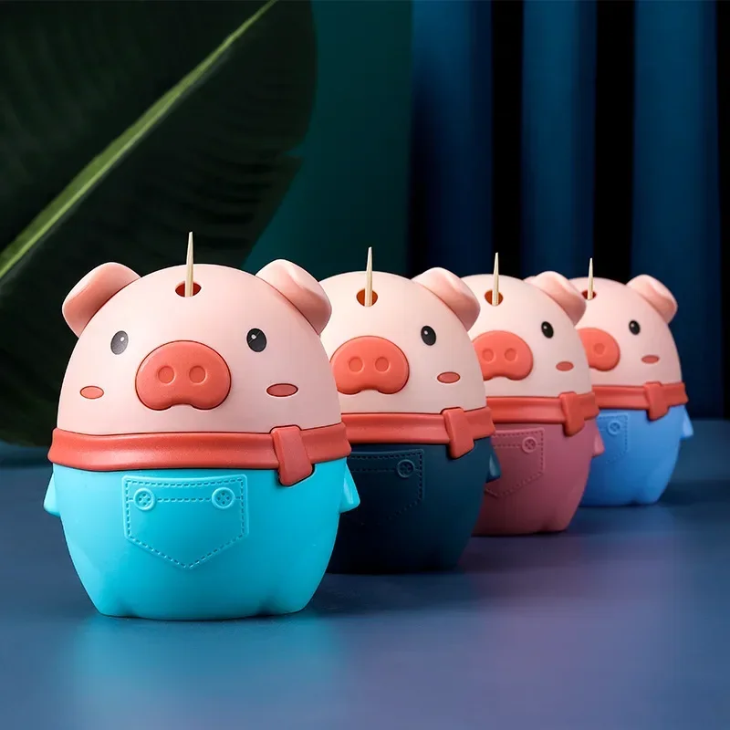 Kitchen Appliances Online - Cute Cartoon Piggy Toothpick Holder Automatic