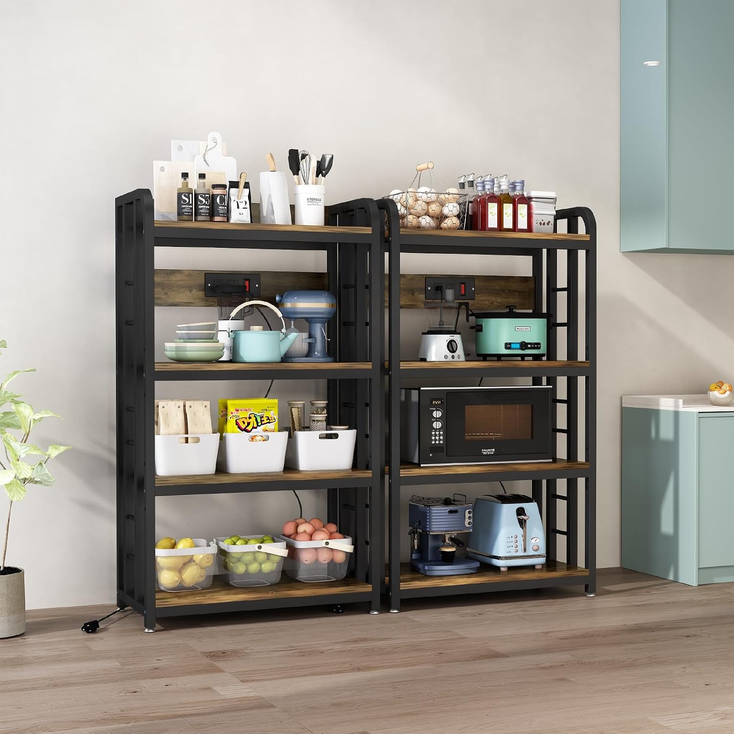 4 Tier Kitchen Bakers Rack Wit - огляд і ціна Kitchen Appliances Countertop
