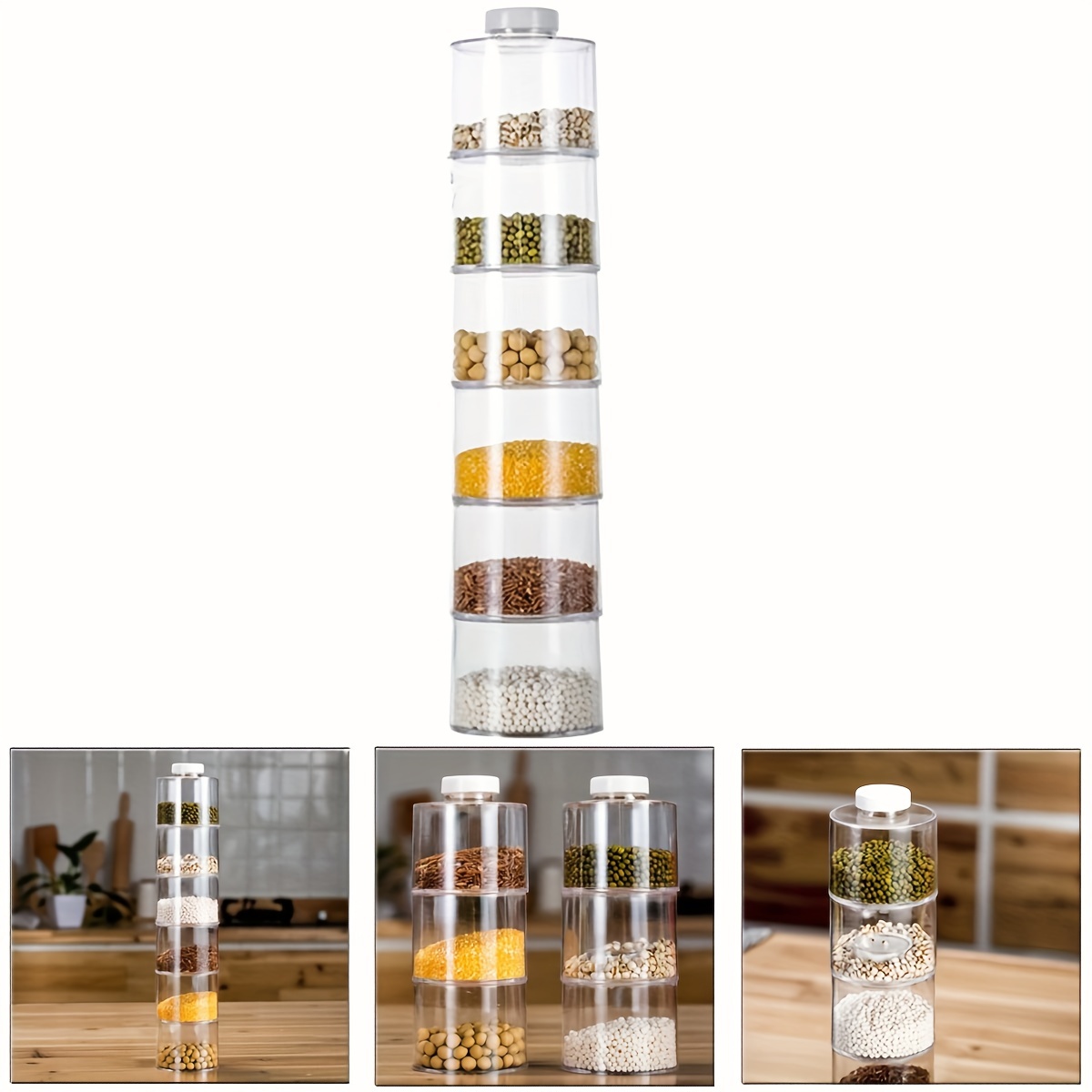 Stackable Spice Rack, Set of 6 - огляд і ціна Kitchen Appliances Manufacturers