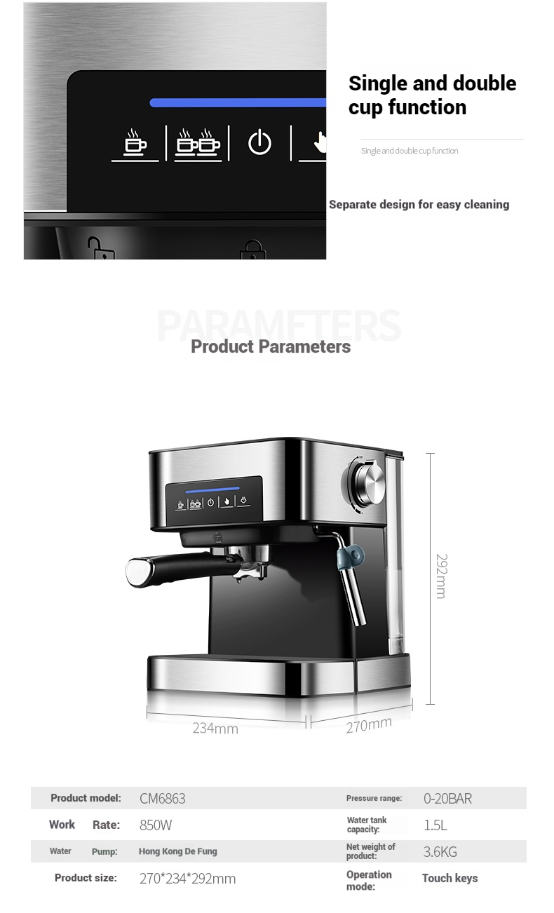 Small Home Office Italian Espr - огляд і ціна Milk Frother Automatic