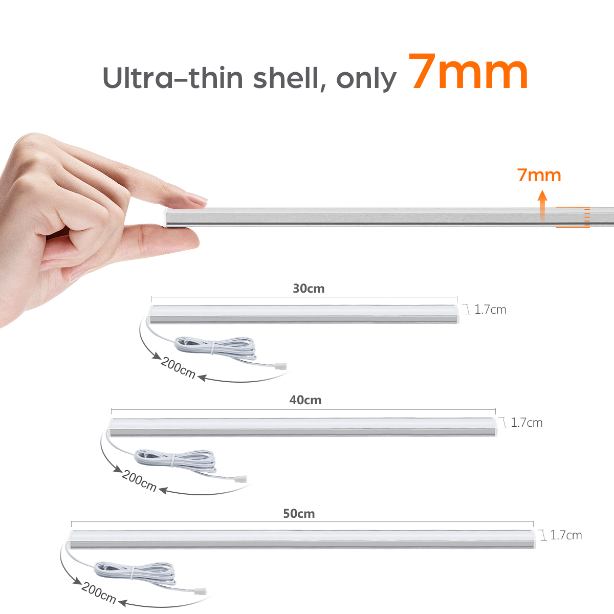 1-6pcs Kitchen LED Under Cabin - огляд і ціна Kitchen Appliances Online