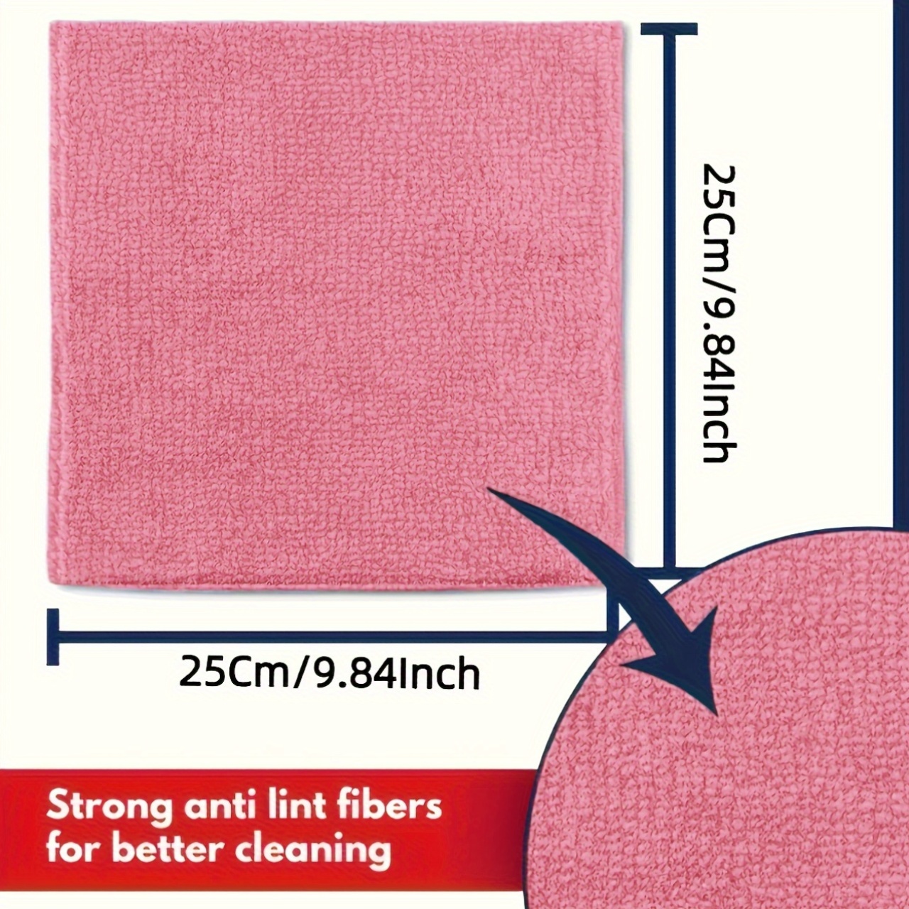 1-50Pcs Light Pink Microfiber  - огляд і ціна Kitchen Appliances Countertop