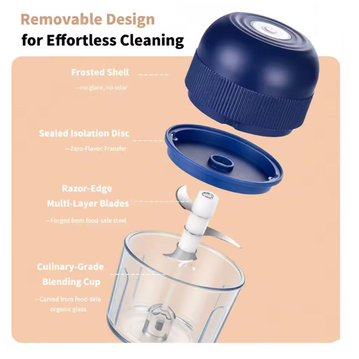 1PC Electric Garlic Chopper Mi - огляд і ціна Kitchen Appliances Restaurant