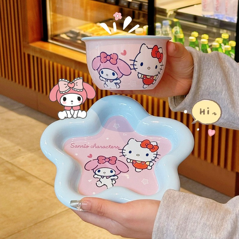 Cartoon Cat Print Ceramic Dinn - огляд і ціна Kitchen Appliances Brand