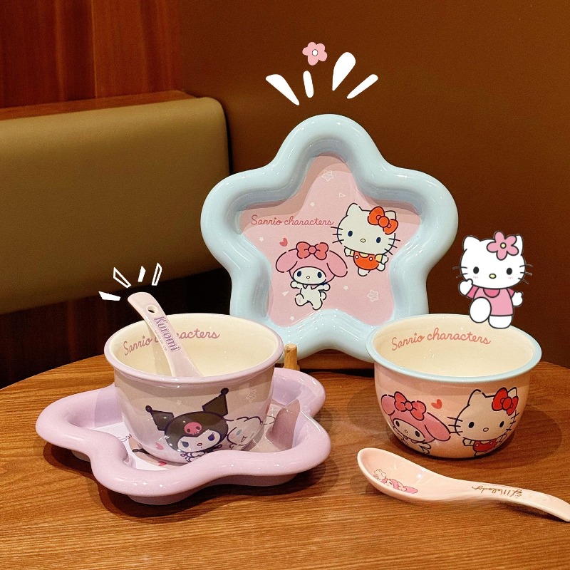 Cartoon Cat Print Ceramic Dinn - огляд і ціна Kitchen Appliances Brand