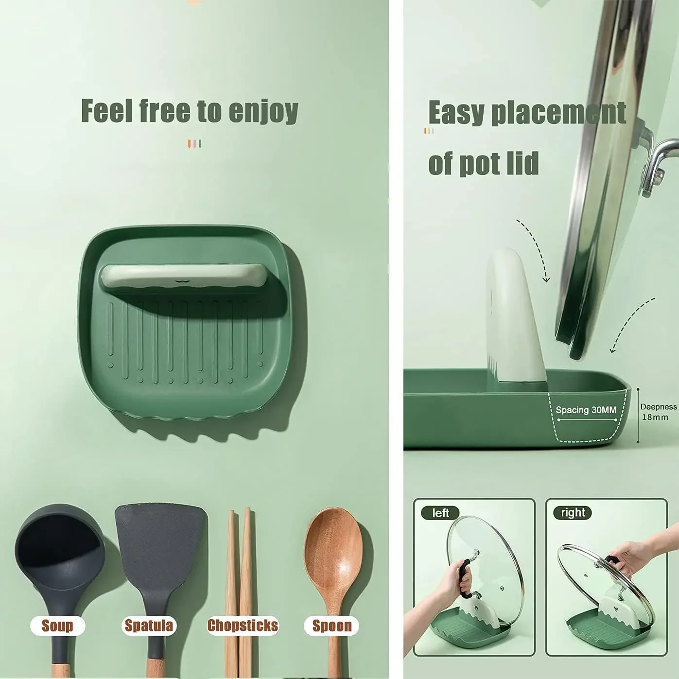 2 box lids and spoon holders f - огляд і ціна Kitchen Appliances Countertop